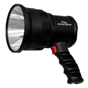 Cyclops Focus 850 lumens Spotlight features a lightweight polymer body and water resistance